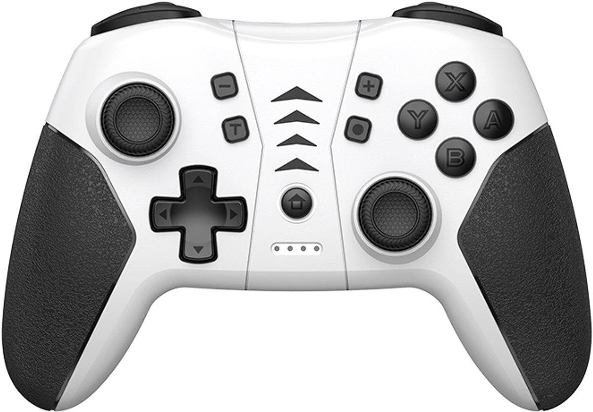 Wireless Pro Controller for Nintendo Switch/Switch OLED/Lite – Bluetooth Gamepad with Turbo, Motion Control, HD Rumble, Amiibo Support – 10m Range - Grijs