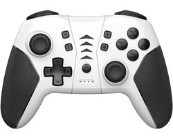 Wireless Pro Controller for Nintendo Switch/Switch OLED/Lite – Bluetooth Gamepad with Turbo, Motion Control, HD Rumble, Amiibo Support – 10m Range - Grijs