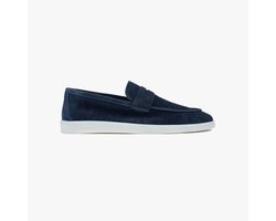Omnio milan loafers heren navy suède