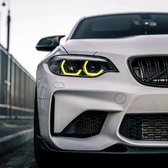 Modules Angel Eyes LED DRL XEOD CSL Jaune adaptés à BMW Série 2 F22 - F23 - F87 LCI - Phares LED - 4 pièces - Ensemble complet