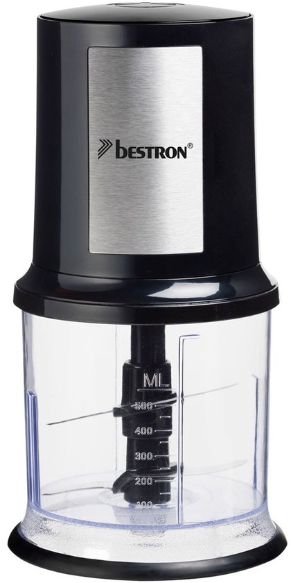 Bestron AKC200 Hakmolen RVS/Zwart–500 ml