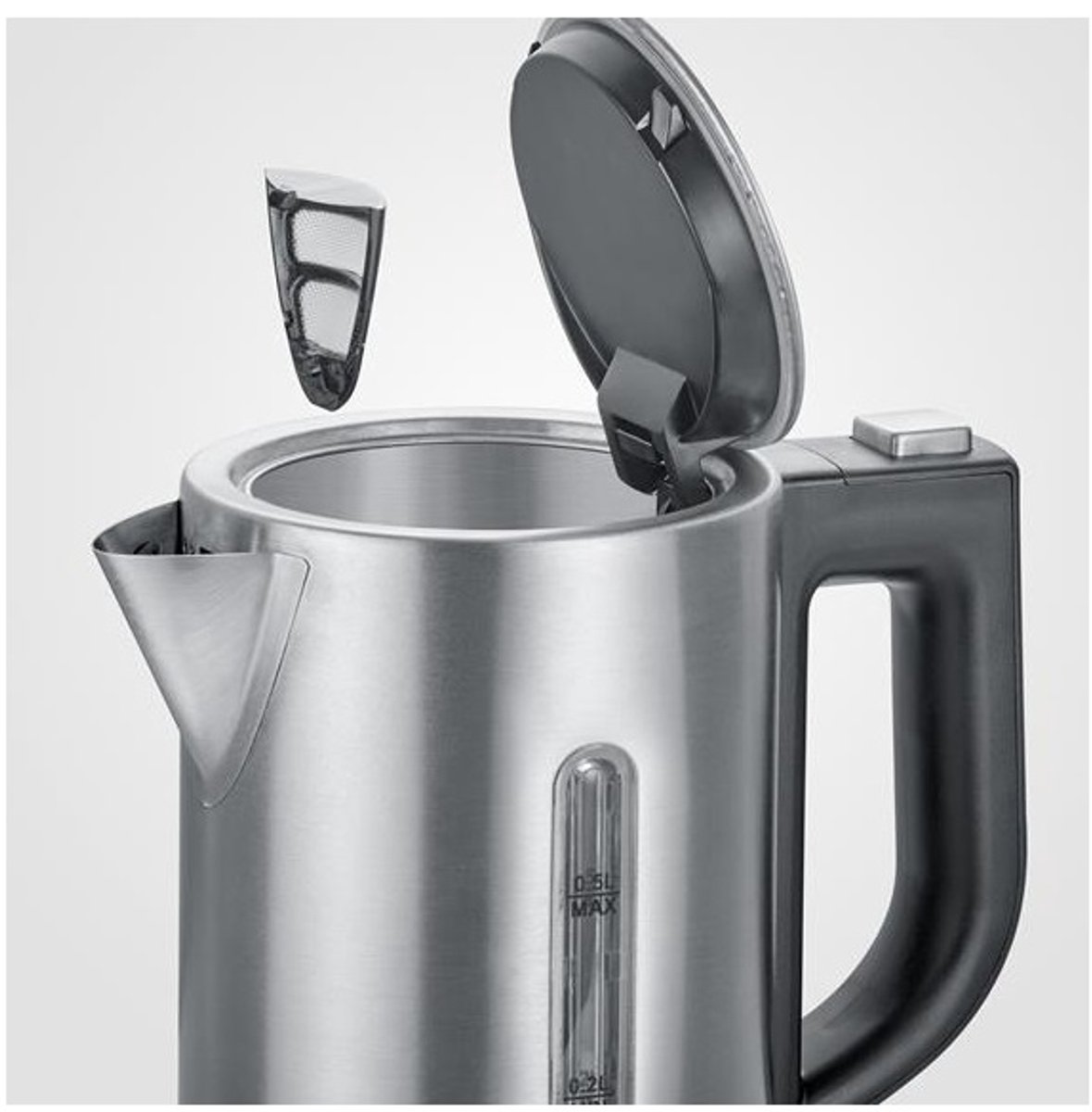 Severin WK 3647 - Waterkoker - electrisch - mini - roestvrijstalen - 0.5l - zilver/zwart — afbeelding 7
