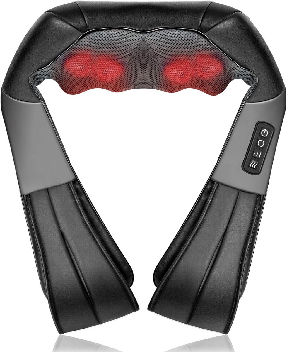 MKSS® Nekmassage Apparaat - Massagekussen - Massage Apparaat - Zwart