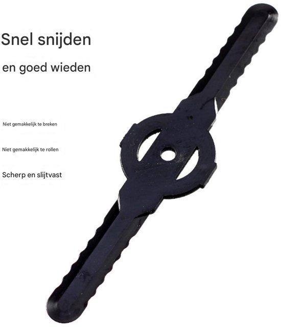 Vervangende messen voor trimmers - Vervangende messen voor grastrimmers - Vervangende messen voor trimmers - geschikt voor alle snoerloze grastrimmers - Vervangende messen voor tuin- en terrastrimmers - Zwart - 60 stuks van Merkloos	 — afbeelding 5