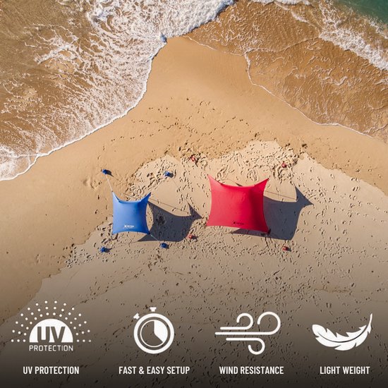 Strandparasol met zijwanden 215 cm antracietkleurig