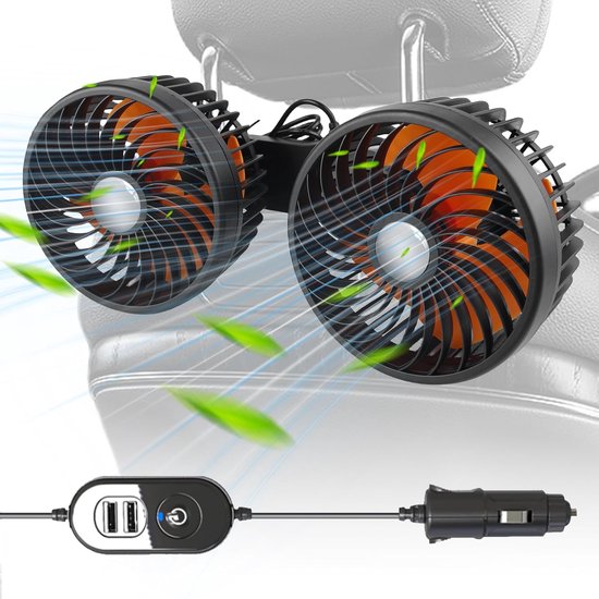 Autoventilator 1pc Autoventilator Met Zuignap Werk Rustig