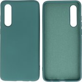 Huawei P30 Hoesje Fashion Backcover Telefoonhoesje Donker Groen