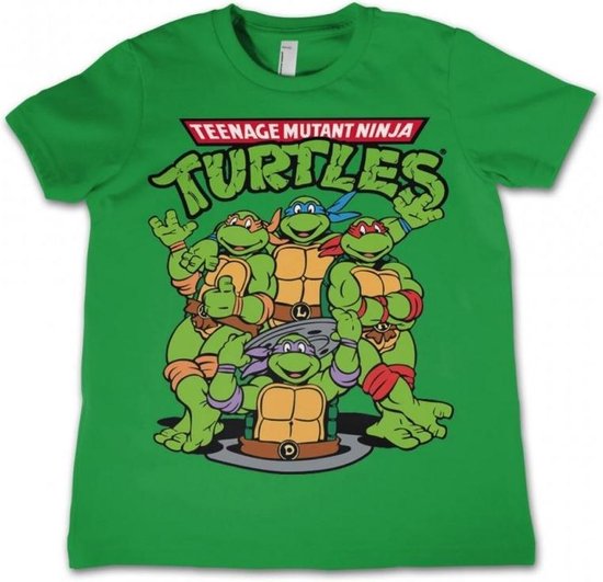 TMNT - T-Shirt KIDS TMNT Group - Green (12 Years)