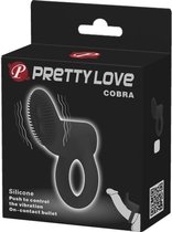 PRETTY LOVE - Cobra Penis Ring Vibrating - Black
