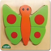 Lena Dierenpuzzel Vlinder Junior Hout 14 X 14 Cm