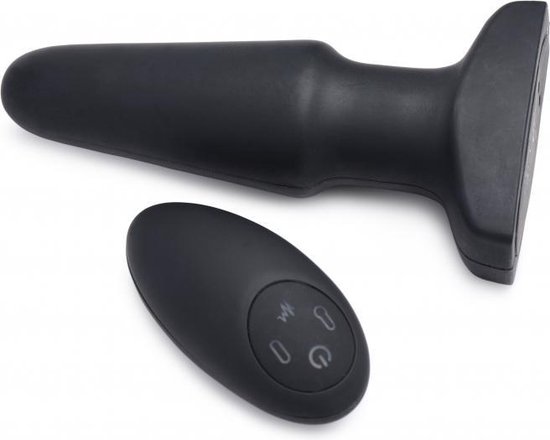 10X Inflatable + Vibrating Silicone Anal Plug - Butt Plugs & Anal Dildos -  XR Brands