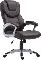 CLP XL Texas Bureaustoel - Ergonomisch - Voor volwassenen - Met armleuningen - Kunstleer - bruin