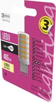 EMOS LED Classic Steeklamp 54x19mm - 4.5W G9 Warm Wit 3000K | Vervangt 40W