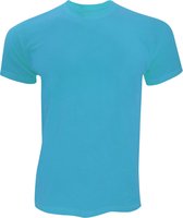 Fruit Of The Loom Heren Originele T-shirt  korte mouwen (Azure Blauw)