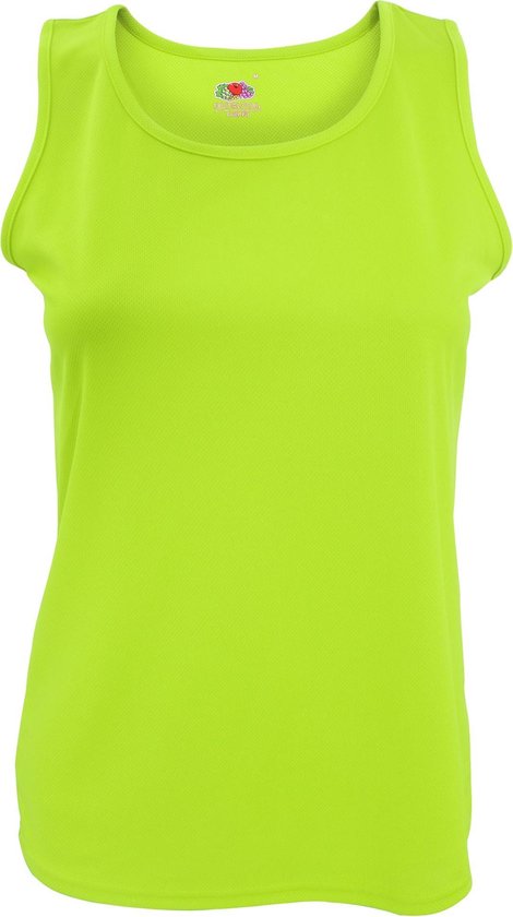 Fruit Of The Loom Vrouwen / Dames Mouwloze Lady-Fit Performance Vest Top (Lime)