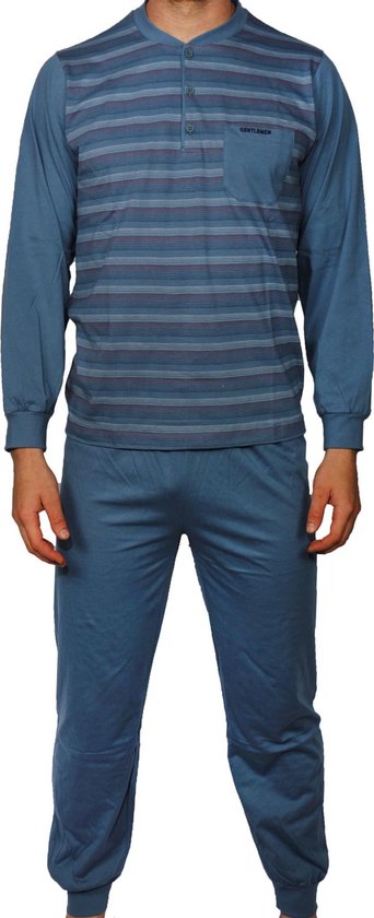 supermarkt partner vergeven Eskimo velours heren pyjama Dave - HRP338049 - Blauw | bol.com