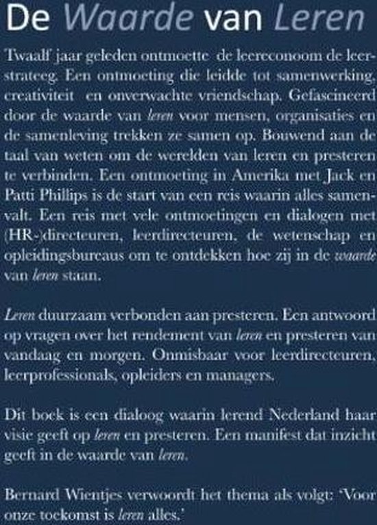 De waarde van leren