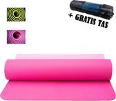 Yogamat TPE Antislip - 183 x 61 x 8 - Roze