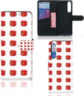 Telefoonhoesje Sony Xperia 1 II Book Case Paprika Red