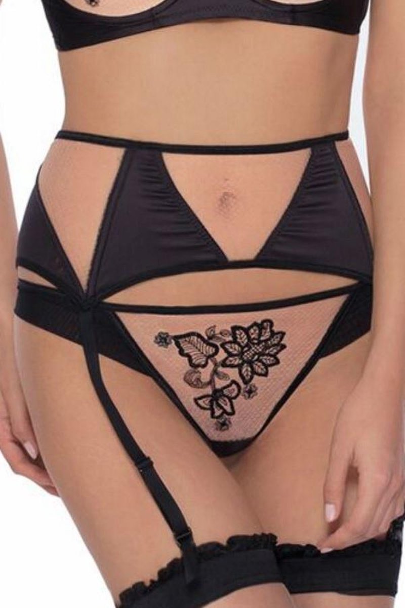 Roza- Mehendi- string-zwart S