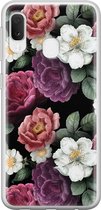 Samsung Galaxy A20e hoesje siliconen - Flowers - Soft Case Telefoonhoesje - Bloemen - Multi