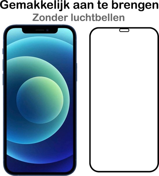 iPhone 12 Pro Case Book Case Cover avec 2x Protecteur d'écran Full 3D Wit