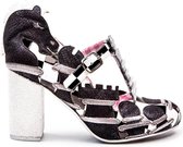 Irregular Choice Rook N Roll Chess 60's Pumps Zwart Wit