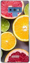 Samsung Galaxy Note 9 Hoesje Transparant TPU Case - Citrus Fruit #ffffff