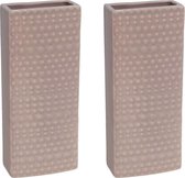 8x Radiator bak waterverdamper 17,7 cm - Rechthoekig Luna oudroze- Waterverdampers voor de verwarming - Luchtvochtigheid verhogen