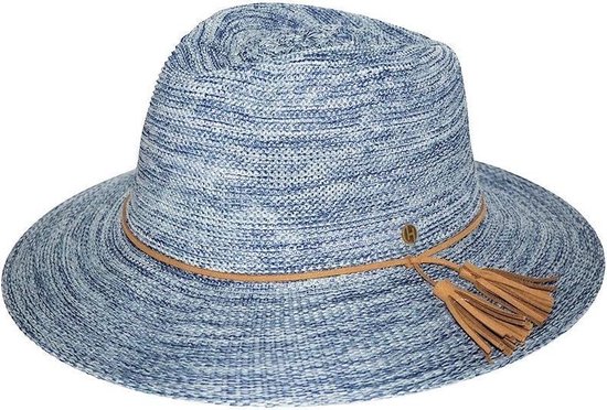 Fedora Travel Hat & Golf Hat UV résistant UPF50 + - Caroline - Taille: 58cm - Couleur: Blauw mixte