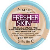 Rimmel Fresher Skin Foundation - 200 Soft Beige