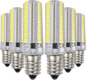 YWXLight 6 STKS E12 7 W AC 220-240 V 152 LEDS SMD 3014 energiebesparende LED Siliconen Lamp (Koud Wit)