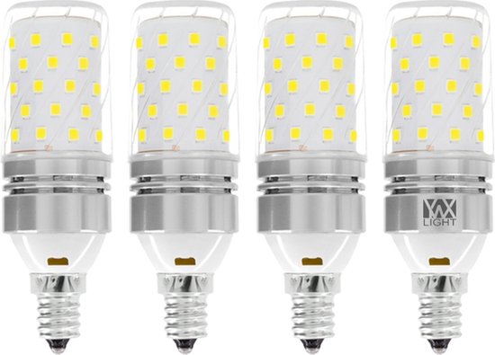 YWXLight E12 LED lampen 8W LED kandelaar lamp 70 watt equivalent 700lm  decoratieve... | bol.com