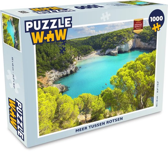 Puzzel 1000 stukjes volwassenen Menorca 1000 stukjes - Meer tussen rotsen  PuzzleWow... | bol.com