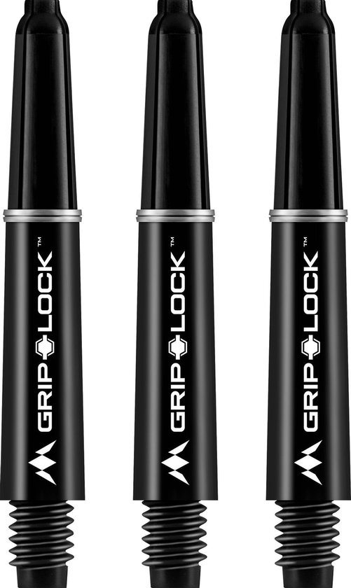 Mission Grip Lock Dart Shafts Zwart In Between (1 Set)