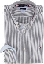 Tommy Hilfiger oxford overhemd grijs wit