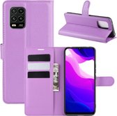 Book Case - Xiaomi Mi 10 Lite 5G Hoesje - Paars
