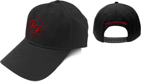 Casquette de baseball Foo Fighters Red Circle Logo Zwart