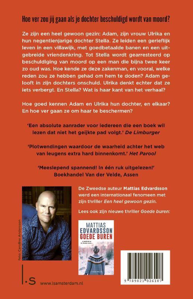 Een heel gewoon gezin - back cover