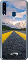 Samsung Galaxy A20s Hoesje Transparant TPU Case - Road Ahead #ffffff