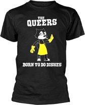 The Queers Heren Tshirt -L- Born To Do The Dishes Zwart