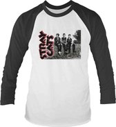 Stray Cats Longsleeve shirt -M- Band Photo Wit/Zwart