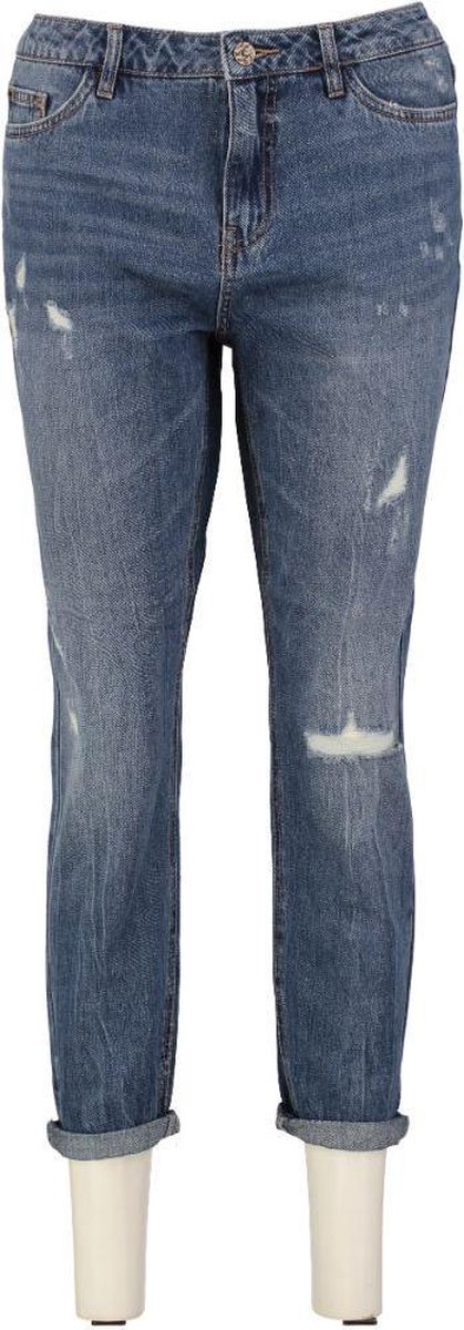 Only tonni cropped boyfriend loose fit jeans comfi fit met gaten - Maat  W28-L34 | bol.com