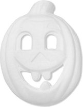 Witbaard Gezichtsmasker Pompoen Papier-maché Wit One-size