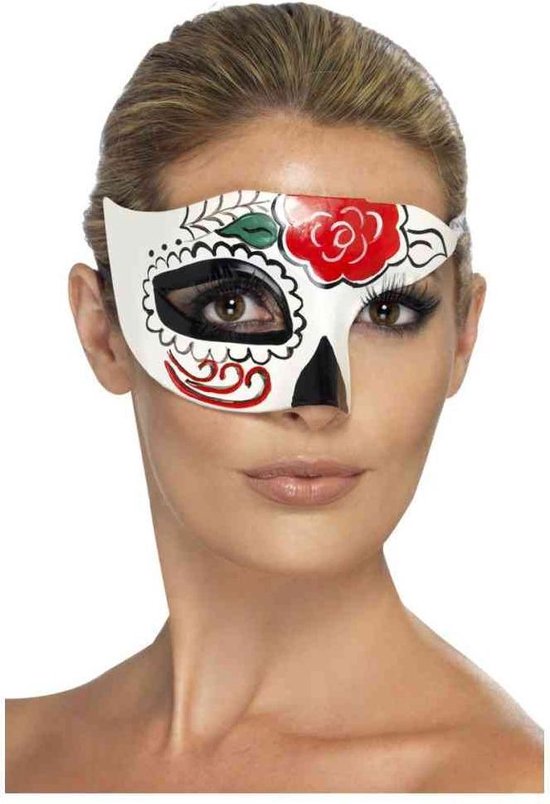 SMIFFYS - Demi-masque à motifs colorés pour adultes Halloween - Masques>  Demi-masques | bol