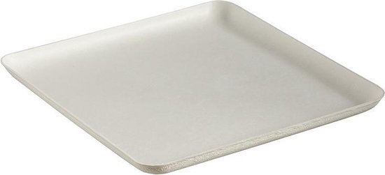 Wisefood Suikerriet borden, 50 stuks Bagasse wegwerpborden, rond, wit, diameter 17 cm, kartonnen borden, ideaal als feestbord of dinerbord, duurzaam suikerrietservies zonder PLA/PE