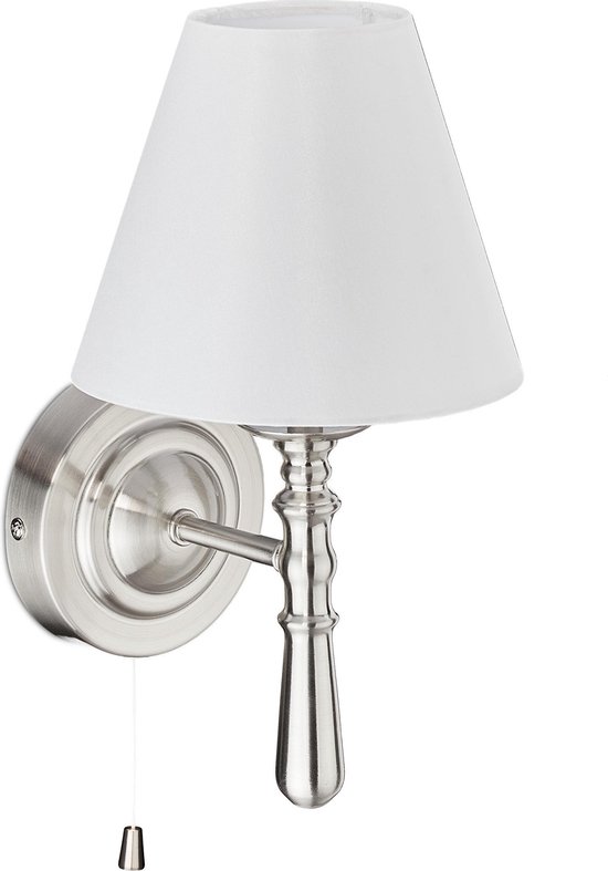 bol.com | relaxdays wandlamp binnen - muurlamp met lampenkap - lamp  wandmontage - E14 -...