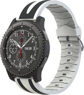 watchbands-shop.nl bandje - Samsung Galaxy Watch (46mm)/Gear S3 - WitZwart