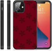 Hippe Hoesjes Geschikt voor iPhone12 Mini Telefoonhoesje met Zwarte rand Sterren