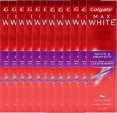 Colgate Max White & Protect tandpasta - 12 x 75ml - Voordeelverpakking